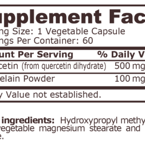 Quercetin and Bromelain за Ставите и Хрущялите - 60 капсули, Pure Nutriotion